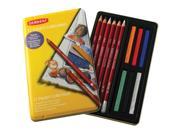 Derwent Kids School Arts Pastel Pencil 12 Color Collection Tin Set