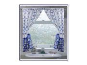 Carnation Home Fashions South Beach Fabric Window Curtain in Light Blue