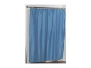 Carnation Home Fashions Lauren Dobby Fabric Shower Curtain in Light Blue