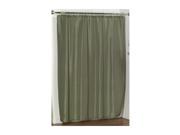 Carnation Home Fashions Lauren Dobby Fabric Shower Curtain in Sage