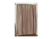 Carnation Home Fashions Lauren Dobby Fabric Shower Curtain in Linen
