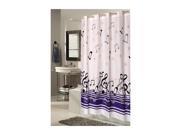 Carnation Home Fashions Shower Stall Sized EZ ON Blue Notes Polyester Shower Curtain