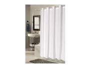 Carnation Home Fashions Shower Stall Sized EZ ON Checks Polyester Shower Curtain in White