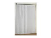 Carnation Home Fashions Standard Sized Polyester Fabric Shower Curtain Liner in White