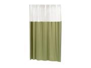 Carnation Home Fashions Living Room Decorative Window Vinyl Shower Curtain in Sage