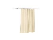 Carnation Home Fashions Nylon Fabric Shower Curtain Liner w Header and Metal Grommets in Ivory
