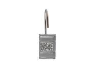 Carnation Home Fashions Indoor Seneca Resin Shower Curtain Hooks in Silver