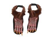 Morris Costumes Halloween Party Werewolf Shoe Cover Adult Brow