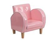 Flash Furniture Portable Vinyl Upholstery Kids Pink Chair HR 15 GG