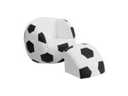 Flash Furniture Kids Soccer Chair and Footstool HR 1 GG