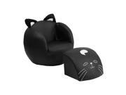 Flash Furniture Kids Cat Chair and Footstool HR 6 GG