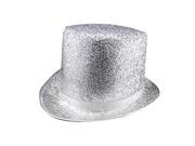Dress Up America Halloween Costume Silver Top Hat