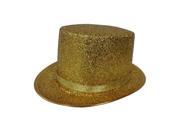 Dress Up America Halloween Party Costume Gold Top Hat