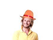 Dress Up America Halloween Costume Orange Fedora Hat