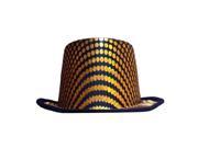 Dress Up America Halloween Costume Gold Squared Top Hat