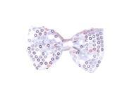 Dress Up America Halloween Costume Silver Sequined Bow Tie One Size