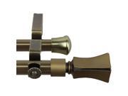 Rod Desyne Fort Double Curtain Rod 28 48 inch Antique Gold