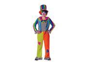 Dress Up America Halloween Party Costume Adult Jolly Clown Size Adult Small