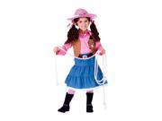 Dress Up America Halloween Party Costume Jr. Cowgirl Small 4 6