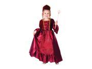 Dress Up America Halloween Party Costume Burgundy Belle Ball Gown Size Large 12 14