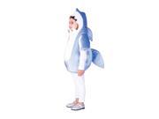 Dress Up America Halloween Party Costume Blue Shark Size Small 4 6