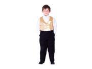 Dress Up America Halloween Party Costume Gold Sequined Vest Size Extra Large 14 16