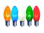 Brilliant Brand Lighting Seasonal Decoration C9 Multi Color Twinkle Bulbs 7 Watt 25 Pack