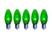 Brilliant Brand Lighting Seasonal Decoration C9 Green Twinkle Bulbs 7 Watt 25 Pack