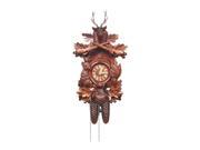 Alexander Taron Home Seasonal Decorative Accessories Engstler Cuckoo Clock Carved with 8 Day weight driven movement 18.5 H x 12 W x 9 D