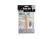 Bulk Buys Vacation Sayings Rub On Transfers Pack Of 24