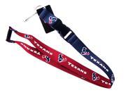 Houston Texans NFL Reversible Lanyard Keychain Id Ticket Holder