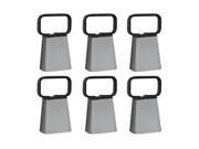 Buffalo Customizable Cowbell With Easy Grip Handle 6 Pack