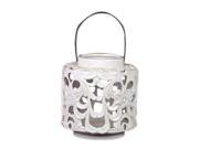 Urban Trends Collection Home Decorative Accessories Ceramic Lantern White