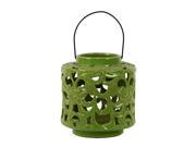 Urban Trends Collection Home Decorative Accessories UTC40401 Ceramic Lantern Green