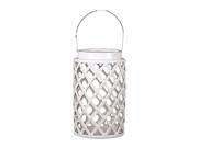 Urban Trends Collection Home Decorative Accessories UTC40406 Ceramic Lantern White