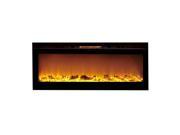 Moda Flame Home 50 Inch Cynergy Log Built In Wall Mounted Electric Fireplace