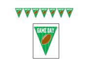 Beistle Game Day Football Pennant Banner 10 x 12 Pack of 12