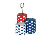 Beistle Poker Chips Photo Balloon Holder 6 Oz Pack of 6