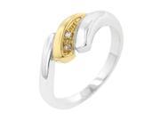 J Goodin Women Fashion Jewellery Two Tone Swirl Ring Size 9