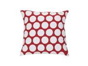 Majestic Home Goods Red Hot Large Polka Dot Large Pillow