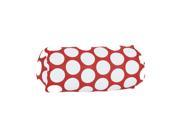 Majestic Home Goods Red Hot Large Polka Dot Round Bolster