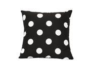 Majestic Home Goods Black Large Polka Dot Extra Large Pillow