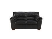 Flash Furniture Signature Design by Ashley Commando Loveseat in Black Leather [FSD 2129LS BLK GG]