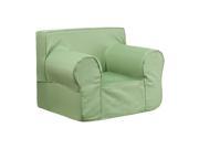 Oversized Solid Green Kids Chair