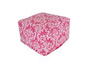 Majestic Home Goods Decorative Hot Pink French Quarter Ottoman Large