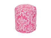 Majestic Home Goods Decorative Hot Pink French Quarter Pouf Small