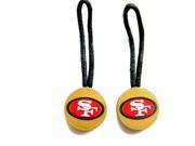 San Francisco 49ers Zipper Pull Charm Tag Set Luggage Pet ID Nfl