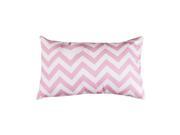 Majestic Home Goods Baby Pink Chevron Small Pillow