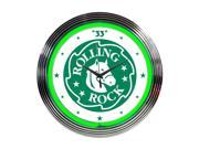 Neonetics Rolling rock beer neon clock