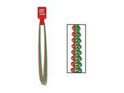 Beistle Party Beads Small Round 7mm x 33 6 Ct Red Green Pack of 12